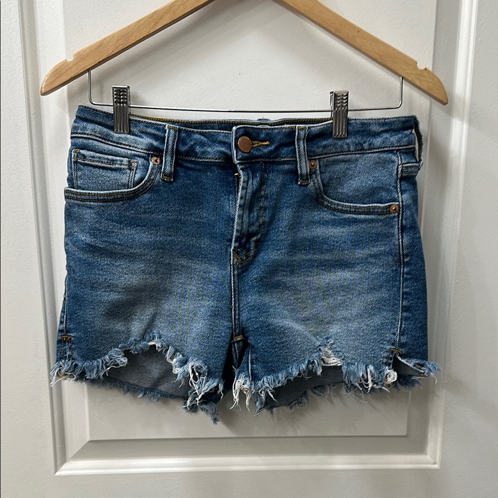 Dear John Blue Distressed Jean Shorts